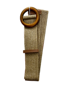 Evie Stretch Belt Khaki Belts Evie Clare