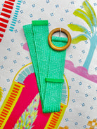 Evie Stretch Belt Light Green Belts Evie Clare