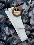 Evie Stretch Belt White Belts Evie Clare