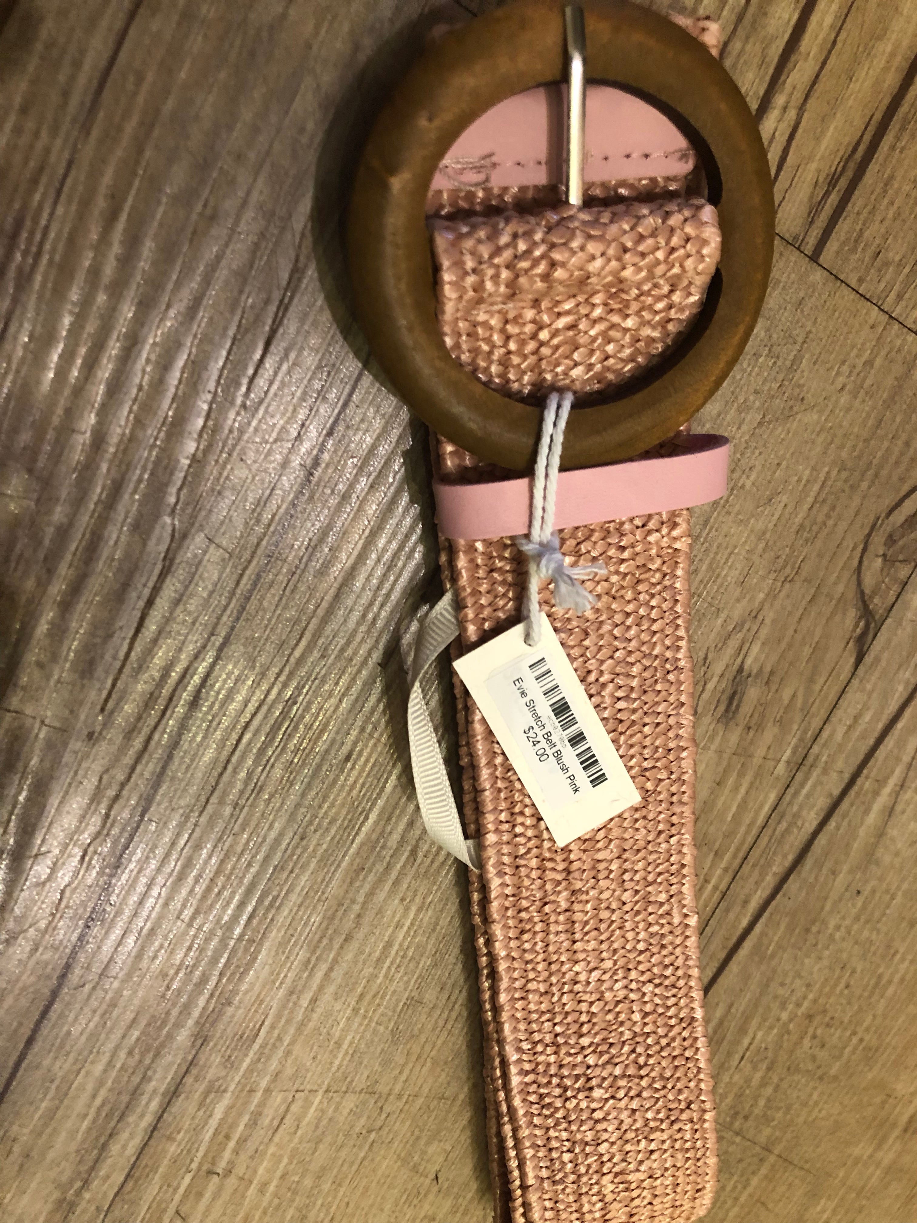 Evie Stretch Belt Blush Pink - Global Free Style