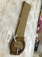 Evie Stretch Belt Khaki Belts Evie Clare