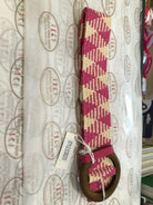 Evie Stretch Belt Striped Pink - Global Free Style