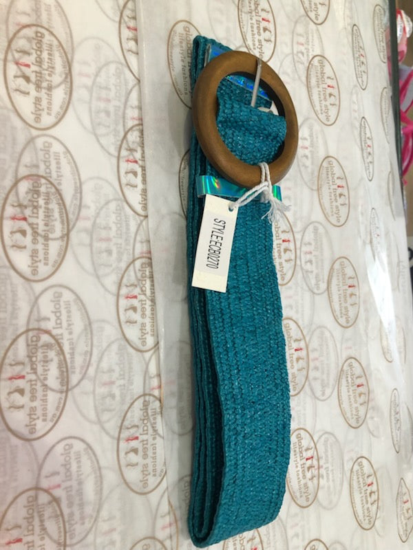 Evie Stretch Belt Teal Belts Evie Clare