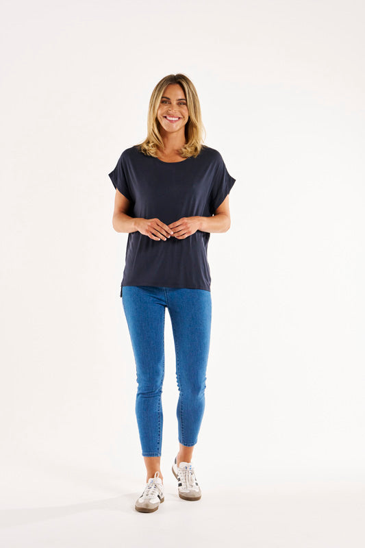 Fallon Bamboo Top Petrol Tops Betty Basics 6  