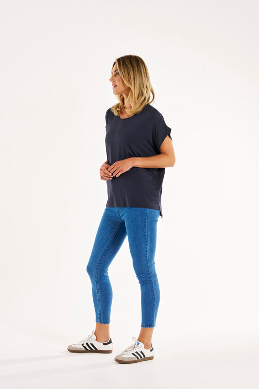 Fallon Bamboo Top Petrol Tops Betty Basics   