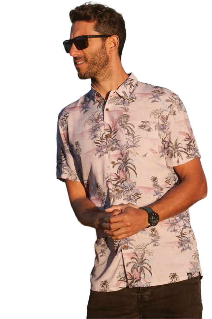 Fantasy Island Mens Short Sleeve Shirt Mens Tops Skumi XS  