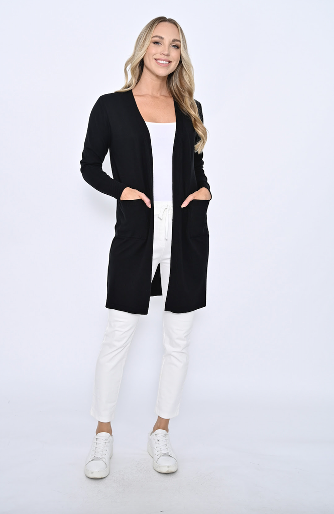 Fiona Knit Cardigan Black Jackets Cali & Co   