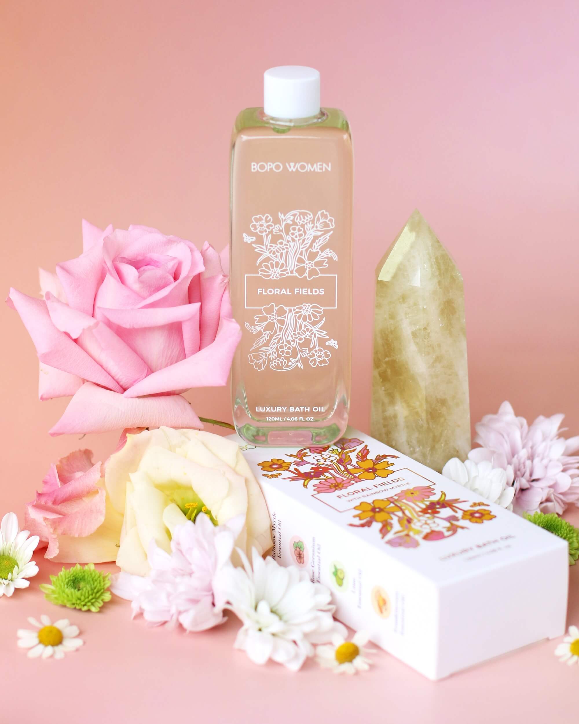 Floral Fields Luxury Bath Oil Body Bopo Women