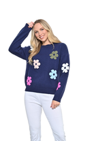 Flower Jumper Navy Jackets New u Collection SM(6-10)
