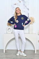 Flower Jumper Navy Jackets New u Collection