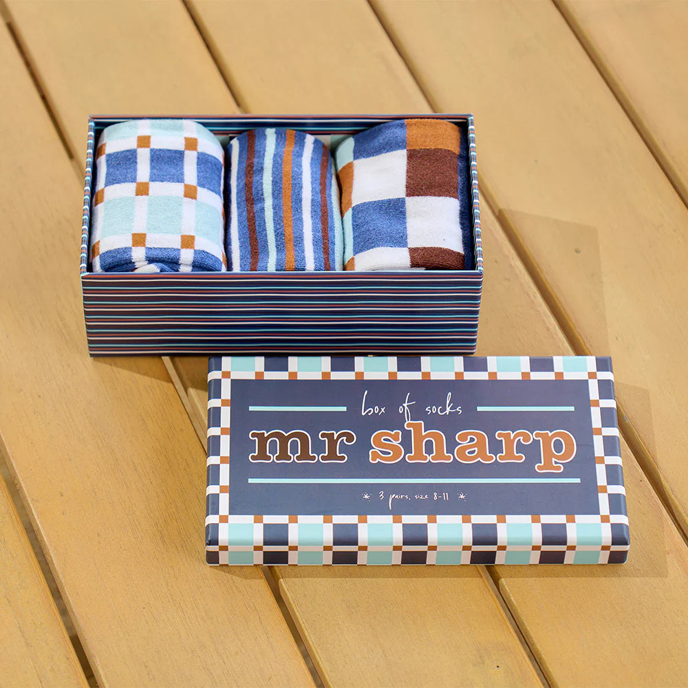 Funky Feet Socks - Mr Sharp 3 pack Socks Annabel Trends   