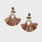 Raffia Earring GR6943NATURAL Earrings Zoda