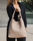 Gabby Woven Shoulder Bag Malt Bags and Purses Louenhide   