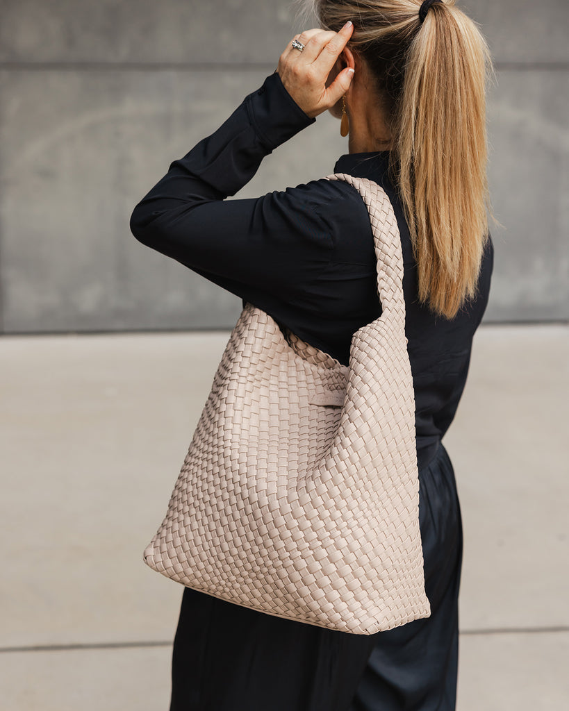 Gabby Woven Shoulder Bag Malt Bags and Purses Louenhide   