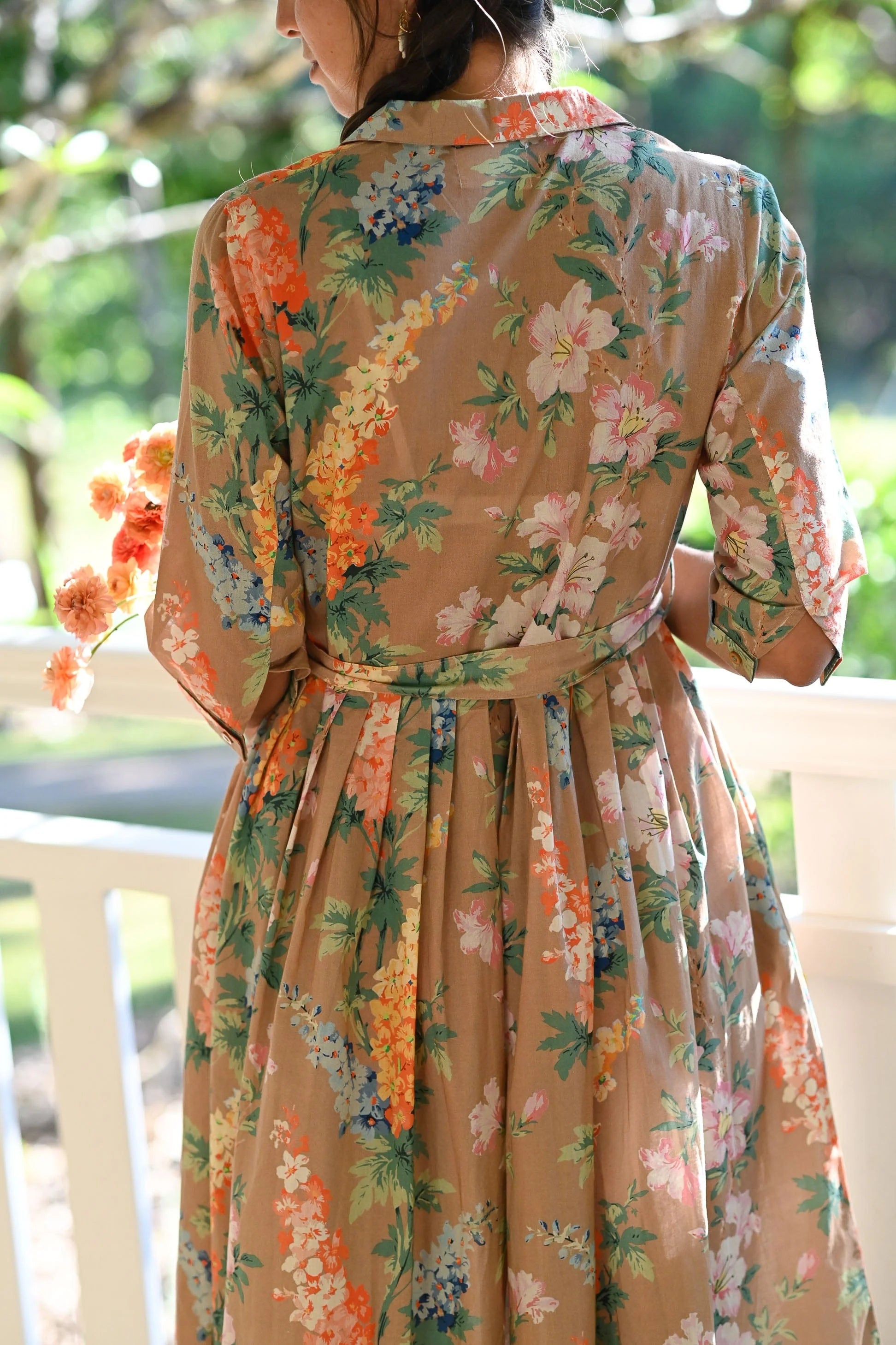 Gianna Dress in Flora Dresses Lazybones