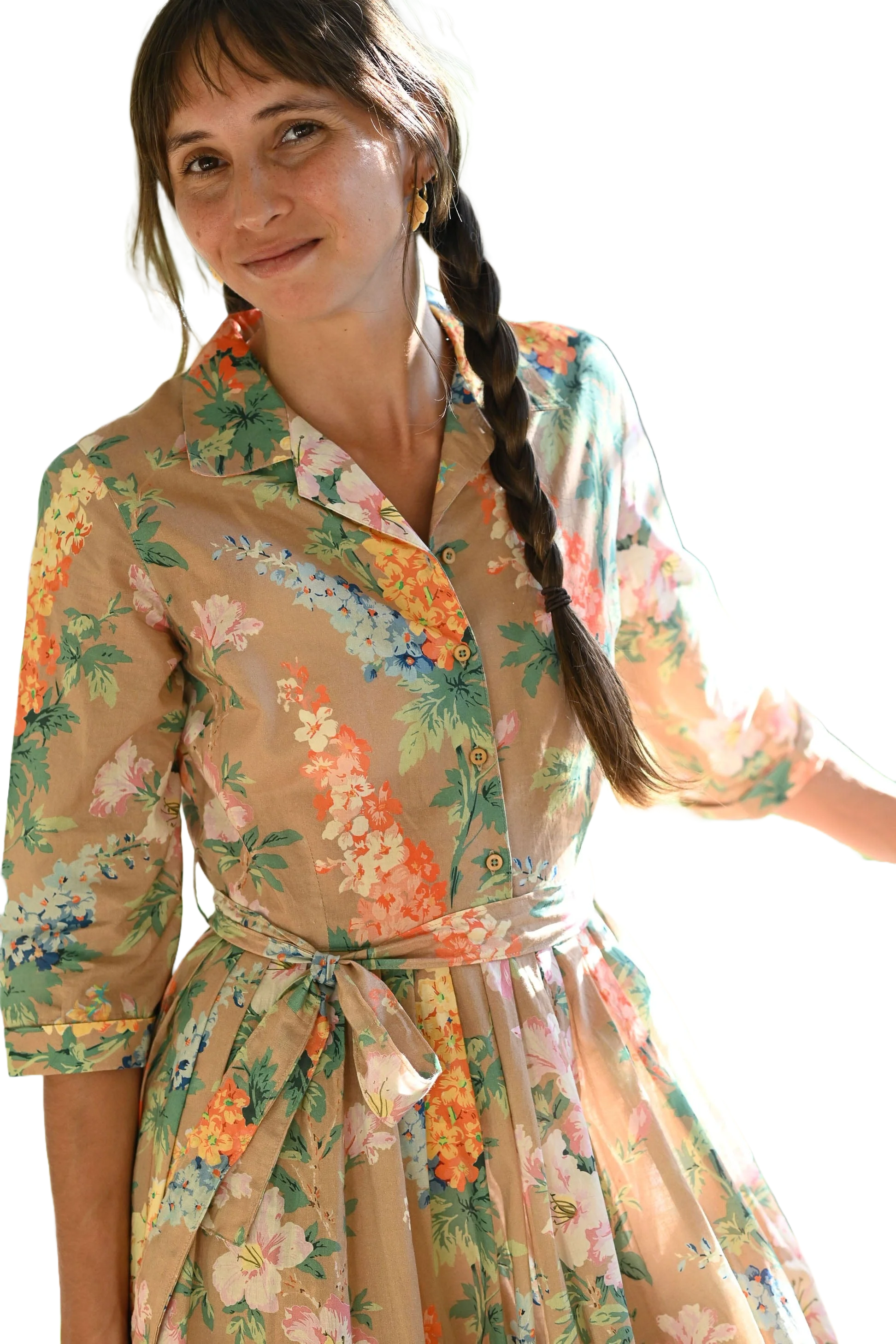 Gianna Dress in Flora Dresses Lazybones