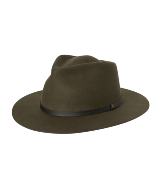 Goodwin Universal Wide Brim Fedora Olive Hats & Millinery Kooringal   