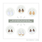 Gum Nuts Ellis Rowan Layered Double Tear Drop Earring Earrings Moe Moe