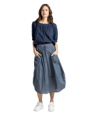 Guru Skirt Basic - Blue Chambray Skirts Boom Shankar 6