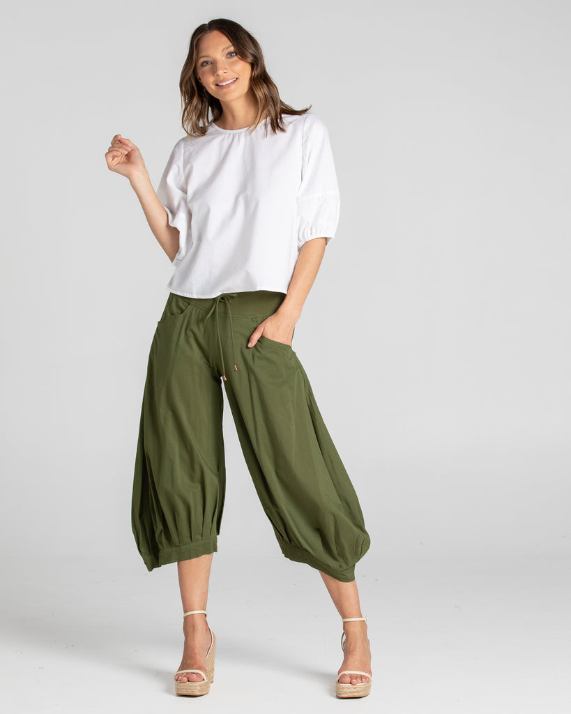 Guru Pant Basic Khaki Green Bottoms Boom Shankar   