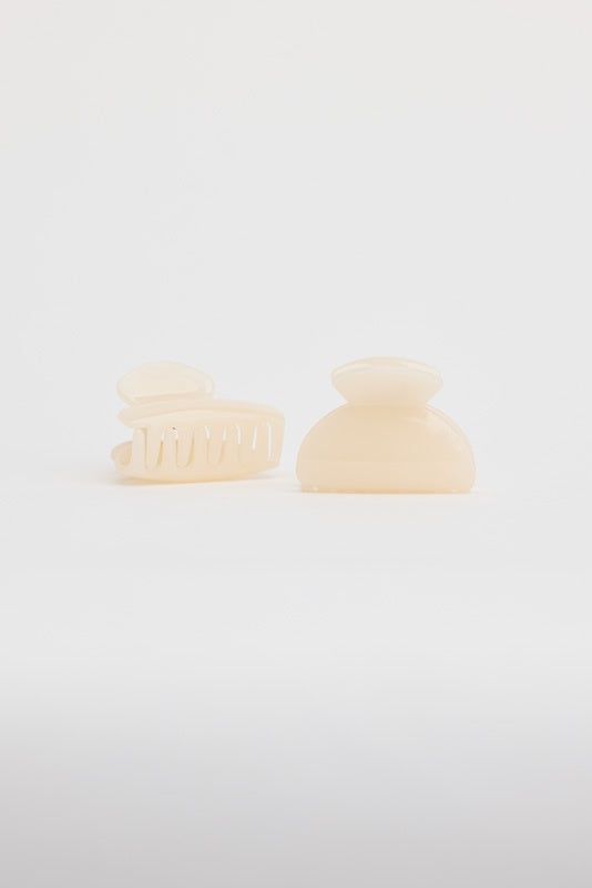 Salas Set 2 Hair Claw Creme Hair Holiday Trading