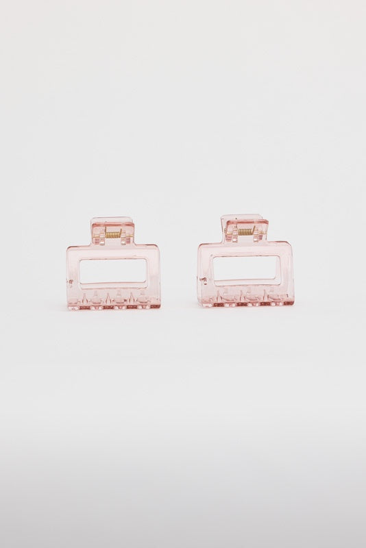 Tully Set 2 Hair Claw Pink Hair Holiday Trading