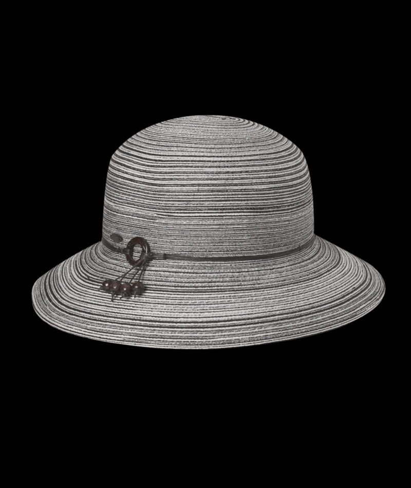 Ladies Short Brim Hat Sophia Grey Hats & Millinery Kooringal