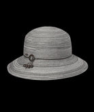 Ladies Short Brim Hat Sophia Grey Hats & Millinery Kooringal