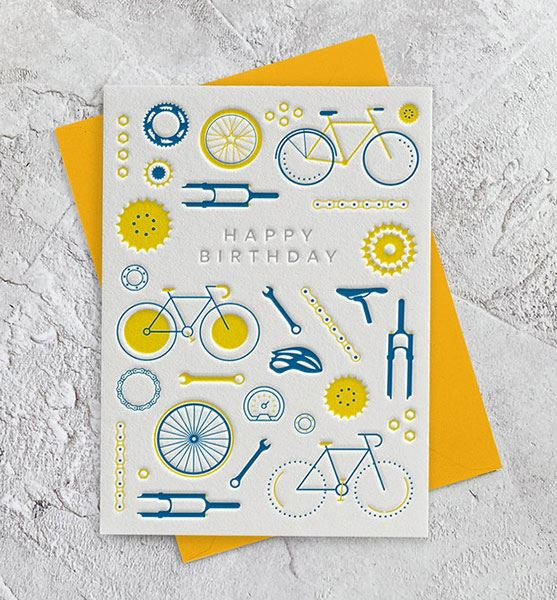 Greeting Card - Birthday Bicycle - Global Free Style