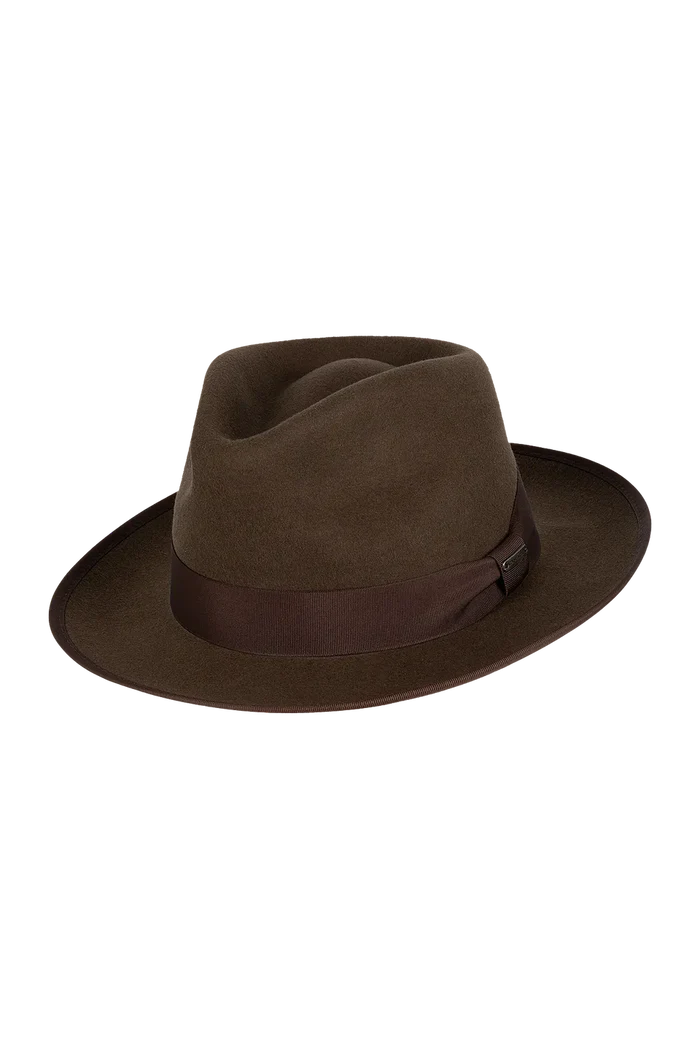 Jones Fedora Hat Dark Brown Hats & Millinery Kooringal