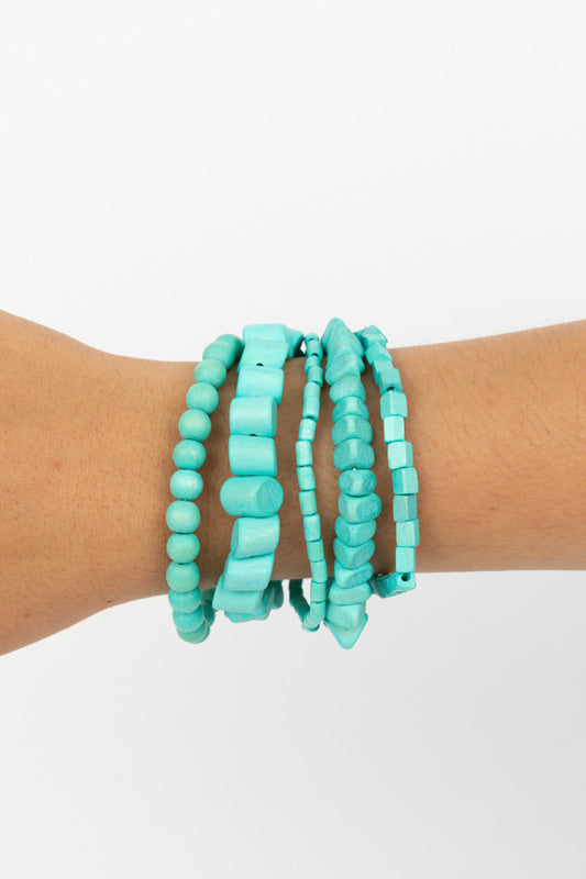 Belbora Stack Bracelet Aqua Bracelets and Bangles Holiday Trading