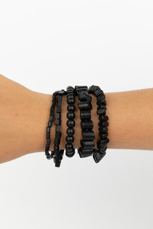 Belbora Stack Bracelet Black Bracelets and Bangles Holiday Trading