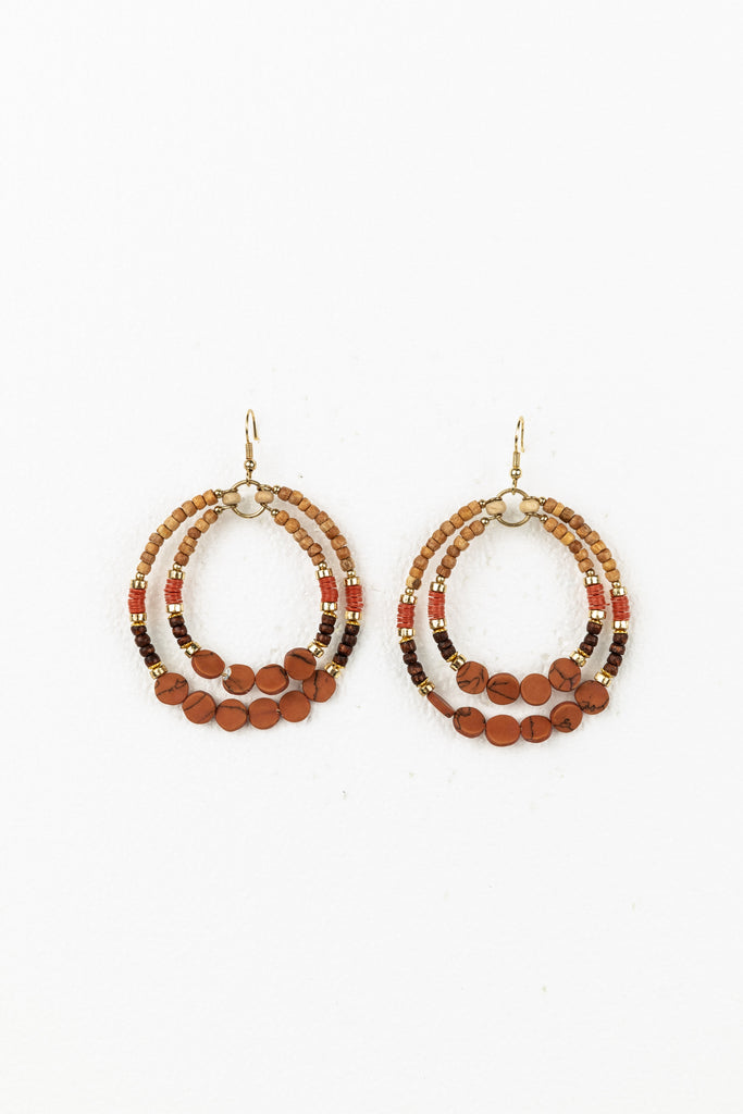 Rosetta Earring Rust Earrings Holiday Trading   