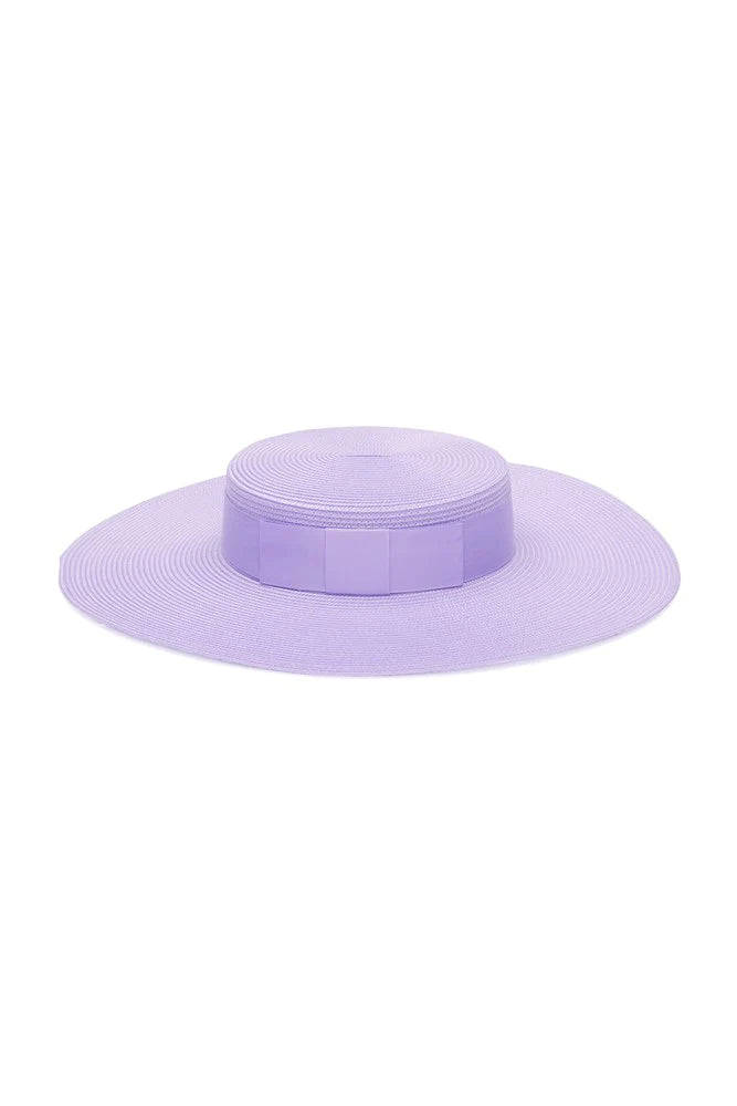 Macy Boater Hat Lilac Purple - Global Free Style