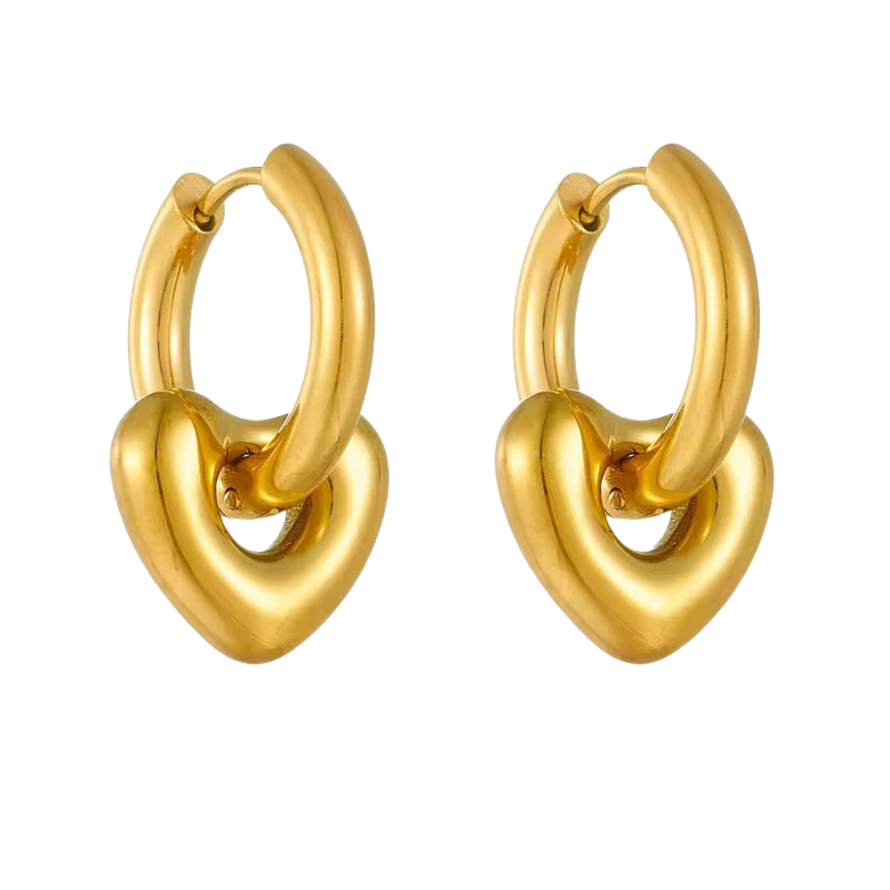 Heart of Gold Earrings Earrings Denvi