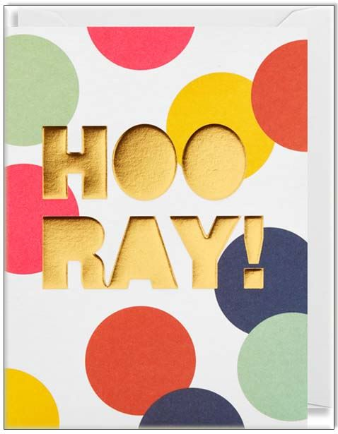 Hooray Mini Card Cards and Wrap Waterlyn