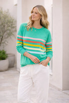 Forever Oversized Sweater Green Tops Jovie The Label