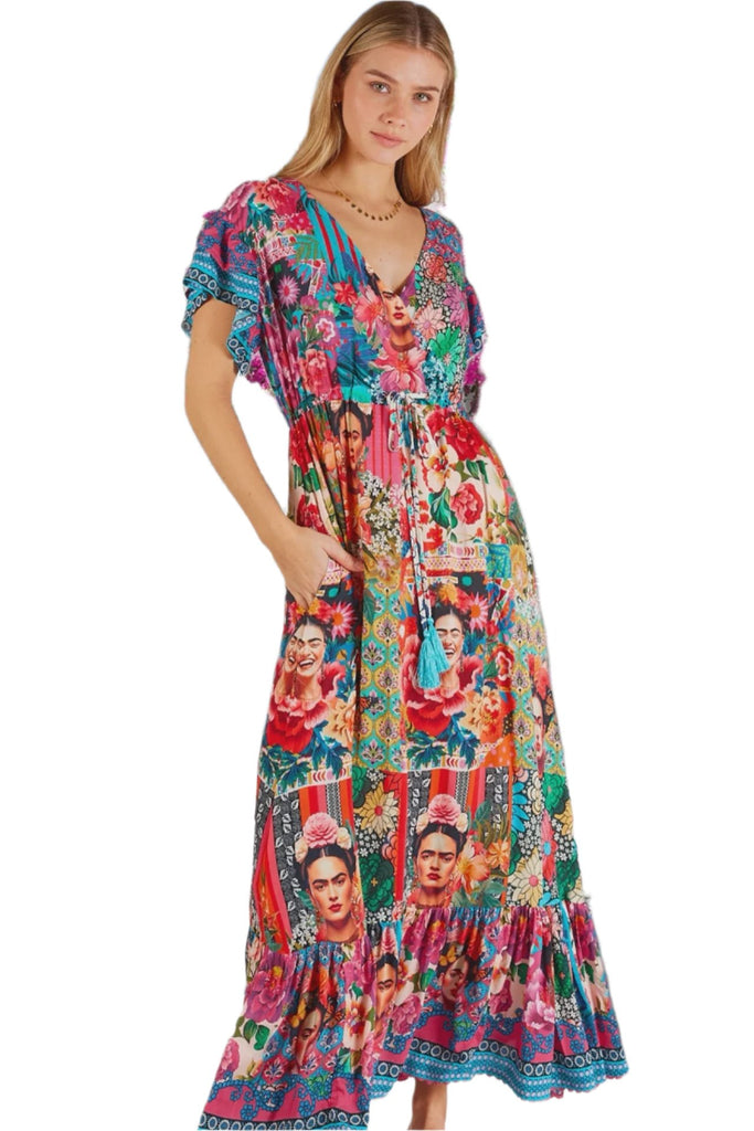 Frida Midi Dress Multi Dresses Lula Life XS(6-8)