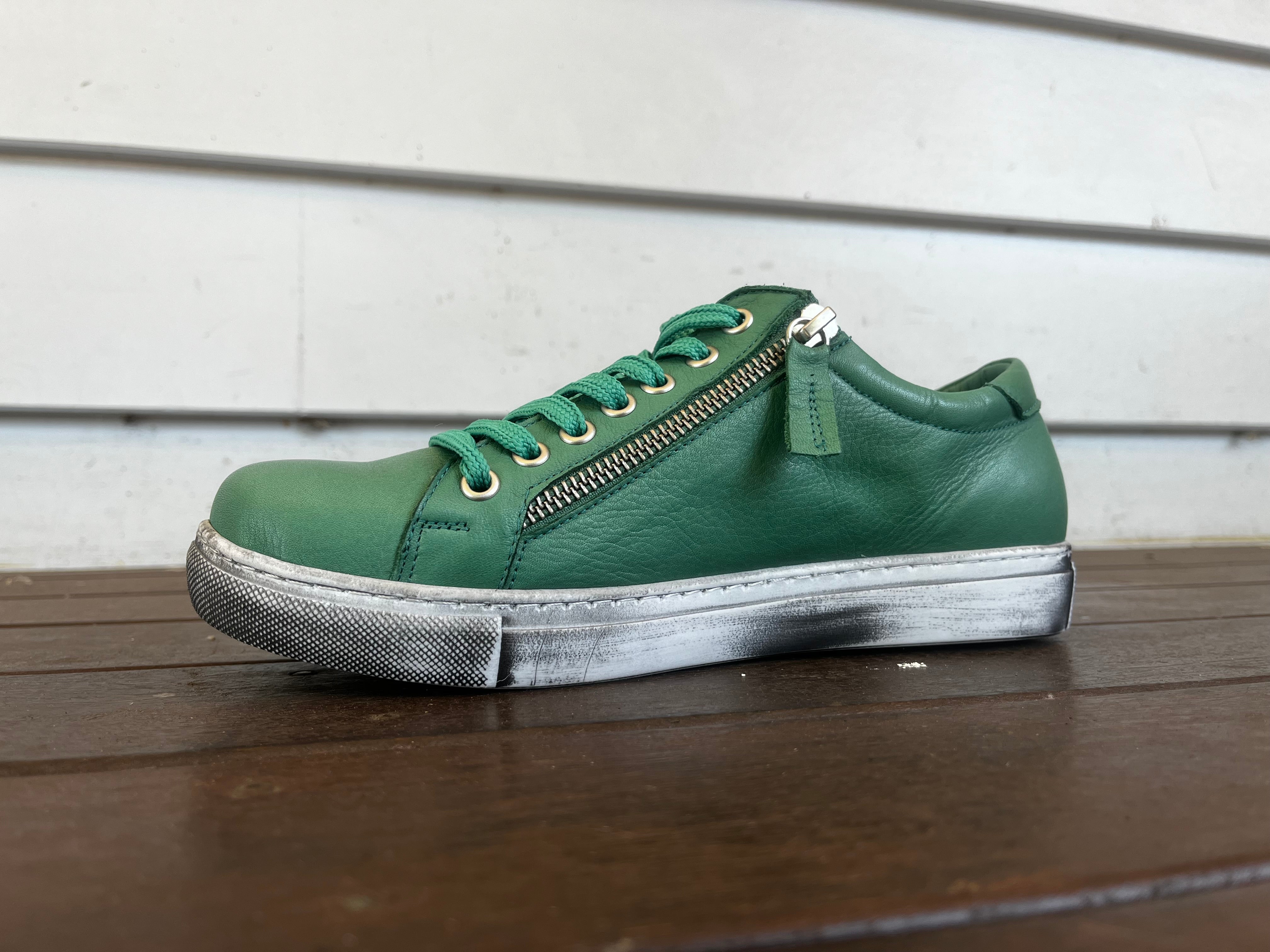 Token Shoe Twin Green (Double zip) Shoes Rilassare