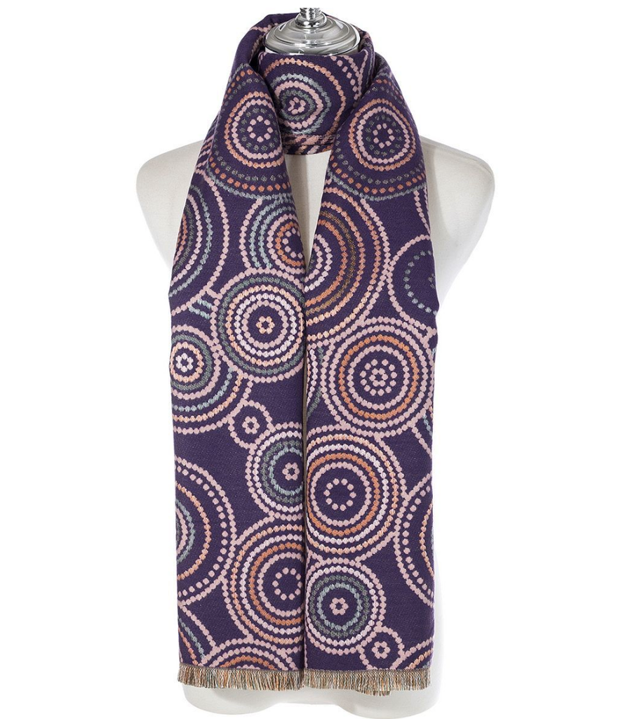 Scarf SC2425-4 Purple Scarves and Sarongs Ivys