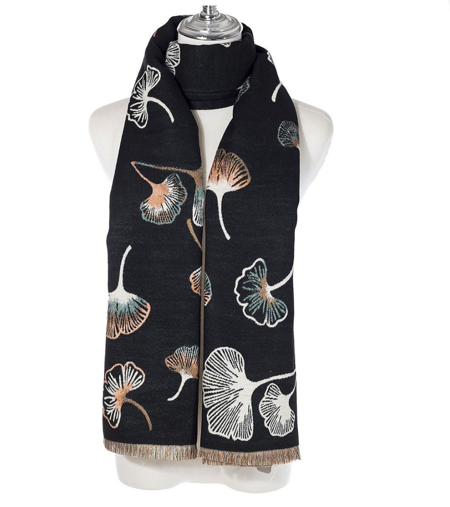 Scarf SC2429 Black Scarves and Sarongs Ivys