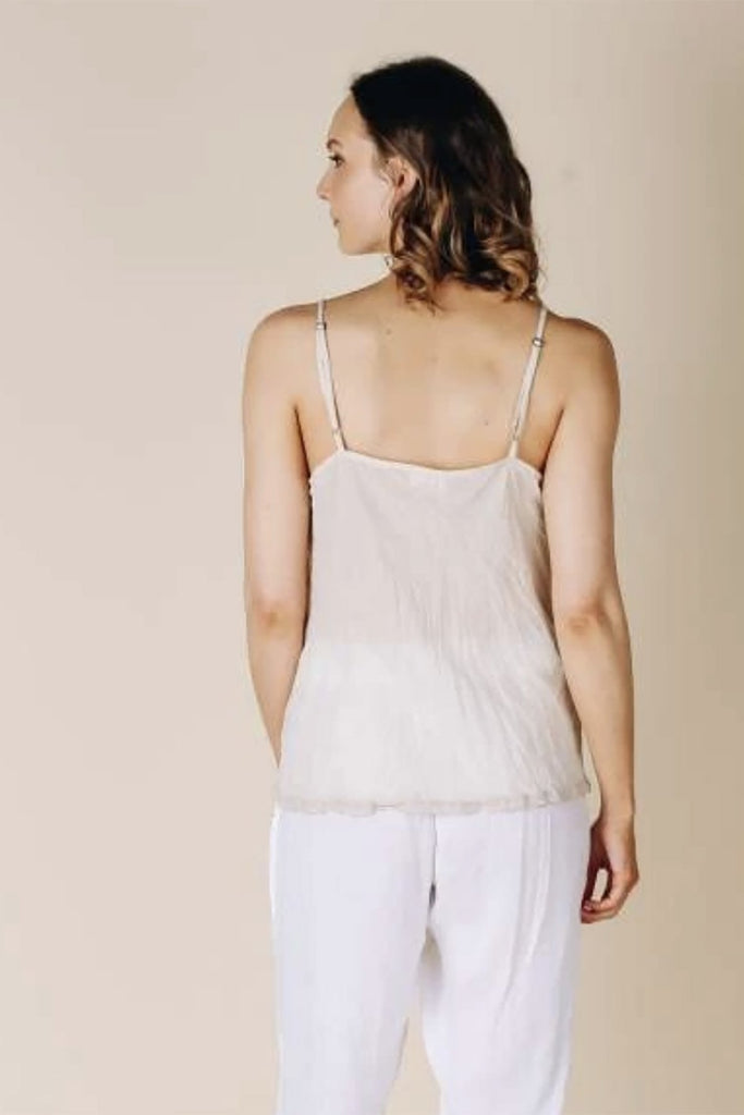 Lula Soul Ibiza Cami Ecru Natural Tops Lula Soul   