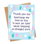 It Was on Sale Cards and Wrap Friends of Henry Paper Co