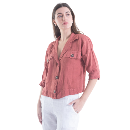 Italian Linen Jacket Rosa Jackets Vera May   