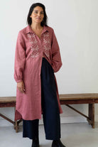 Ivy Linen Dress Rosewood Dresses Lazybones