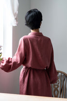 Ivy Linen Dress Rosewood Dresses Lazybones