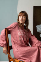 Ivy Linen Dress Rosewood Dresses Lazybones