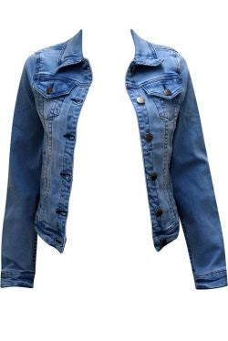 Country Denim Crop Jacket Mid Blue Jackets Country Denim 6