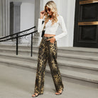 Innisfai Leopard Jeans Bottoms Mutig