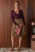 Jaya Reversible Skirt - Spice & Red Check Skirts MahaShe